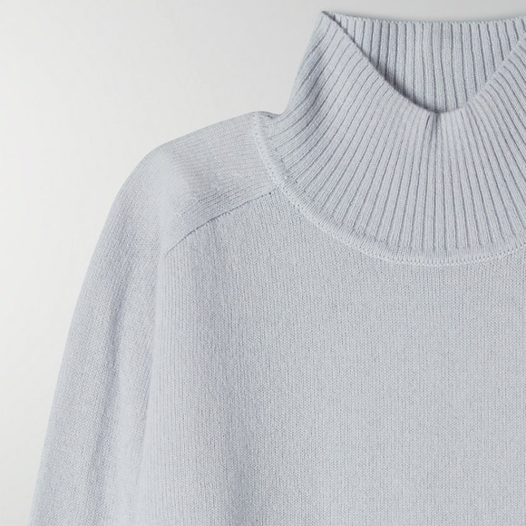 Aritzia Babaton Perry Wool Turtleneck Light Blue - Picture 6 of 10